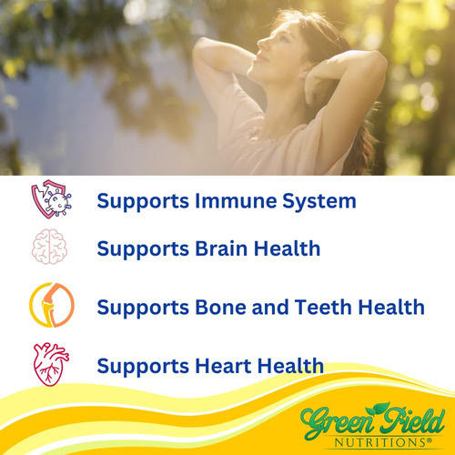 Greenfield Nutritions Vitamina D3 Halal 2000 Ui 120 Softgels