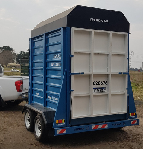 Trailer 2 Caballos Tecnar Mod Tce2 Patentable Cisne