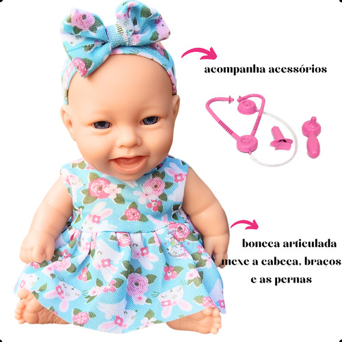 Boneca Bambolinha Médica Pequena Com Acessórios Promoção