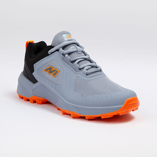 Zapatillas New Athletic Outdoor Climb02 Gris Con Naranja Par