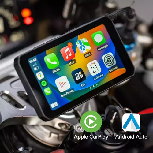 Navegador Chigee Moto-pantalla Aio-5 Lite Motorcycle Smart Negro América Del Sur