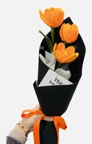 Comprar Ramo De Tulipanes Tejido A Crochet Personalizado