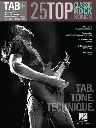 Libro: Las 25 Mejores Canciones De Rock Clásico Tab Tone Téc