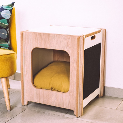 Imagen 5 de 10 de Rascador +camita Para Gatos / 56x50x50 Envío Gratis