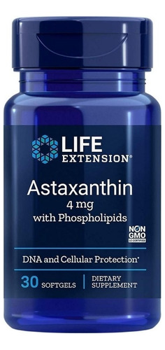 Astaxantina Con Fosfolípidos Life Extention 4mg 30 Cápsula 