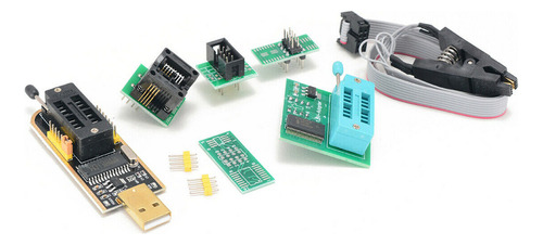 Kit Programador Usb Ch341a Con Clip Sop8 Y Adaptador De 1.8