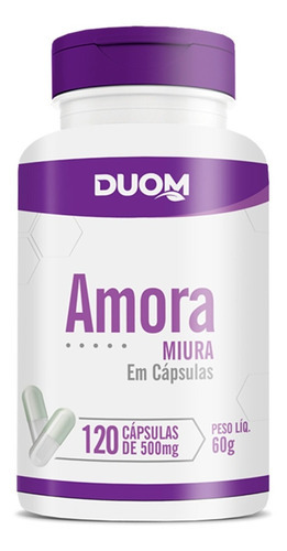 Amora Miura 100% Pura - 60 Cápsulas 500mg - Duom