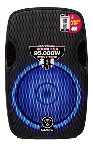Imagen 3 de 6 de Parlante Sonic Boom De 95.000 Watts Bt Radio Usb Ped Mic Con