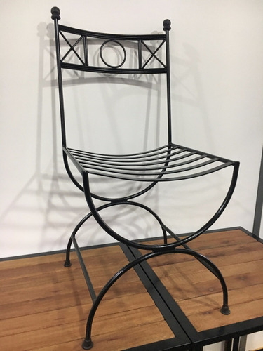 Imagen 3 de 10 de Silla De Hierro Romana La Mejor Calidad Y Con Pintura Epoxi