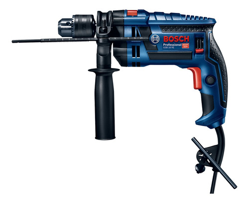 Imagen 4 de 6 de Taladro percutor atornillador eléctrico de 13mm Bosch GSB 16 RE 850W + accesorio con caja de cartón 220V 60hz