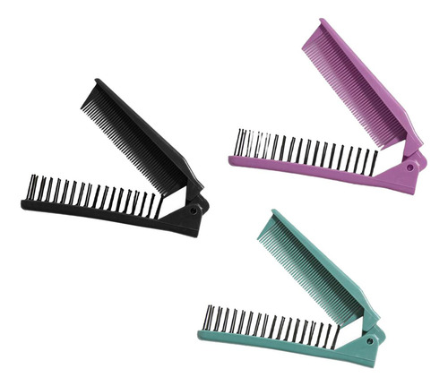 3 Uds Peine De Pelo Plegable Cepillo De Pelo Mini Peine De