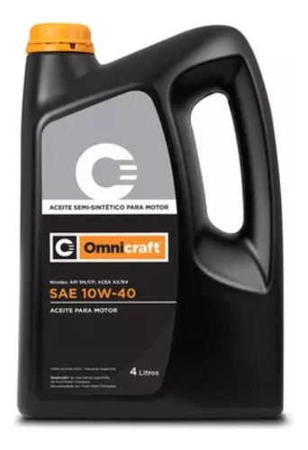 Lubricante 0w20 Sintetico 100% Omnicraft Original Fomoco