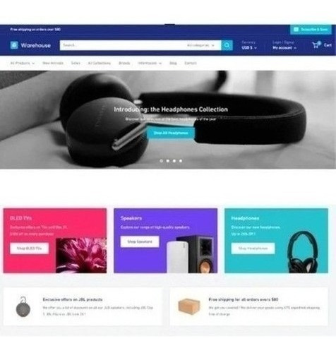 Imagem 3 de 6 de 30 Temas Shopify Premium + Warehouse Promo Limitada + Brinde