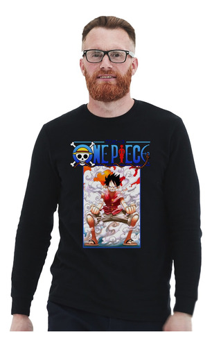 Polera Ml One Piece D Luffy Smoke Anime Impresión Directa