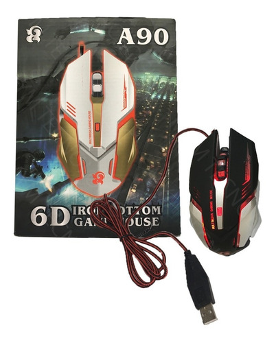 Mouse Iron Bottom Gamer A90 6d 6 Botones