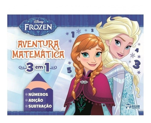 Livro Aventura Matemática - Disney Frozen - Bicho Esperto