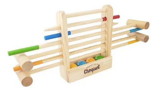 Jogo De Croquet Brinquedos Infantil Externos Pedagógicos Quantidade De Peças 1