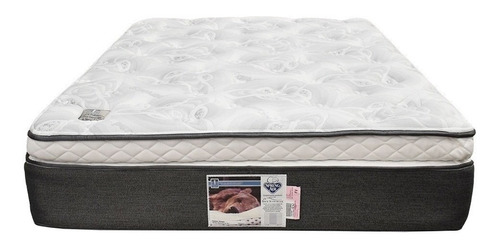 Colchón King de resortes Spring Air Sleeper blanco y gris - 205cm x 190cm x 32cm