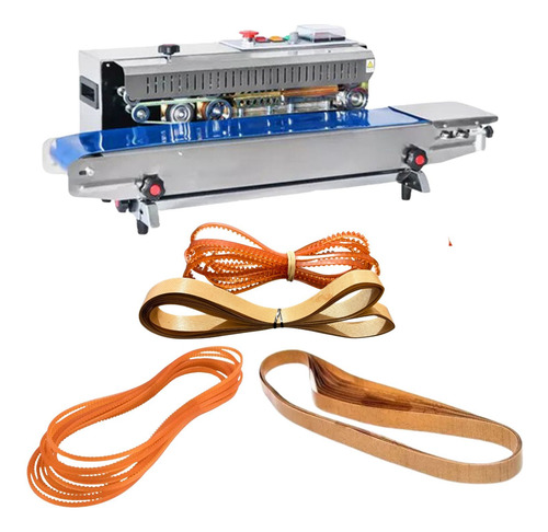 Kit 6 Teflon 4 Correia Dentada Seladora Automática Sa1000