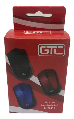 Imagen 2 de 4 de Mouse Inalambrico Gtc Mig-117 Negro Oficina