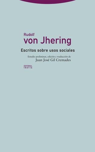 Escritos Sobre Usos Sociales - Von Jhering Rudolf