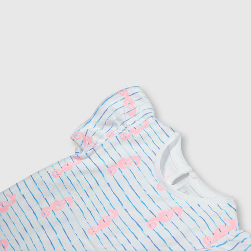 Polera De Bebé Estampada Rayas(3 A 36 Meses)
