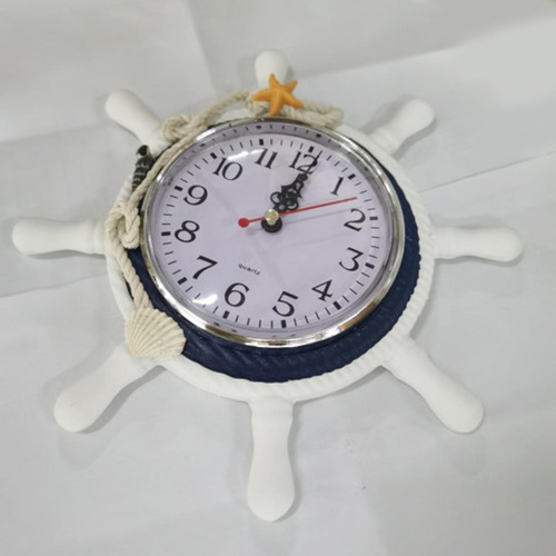 Reloj De Pared De Decoración De Pared De Café Casero Azul