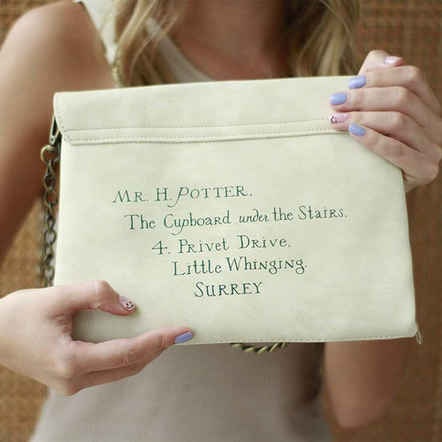Imagen 2 de 10 de Bolsa Harry Potter Carta De Hogwarts Bioworld Original