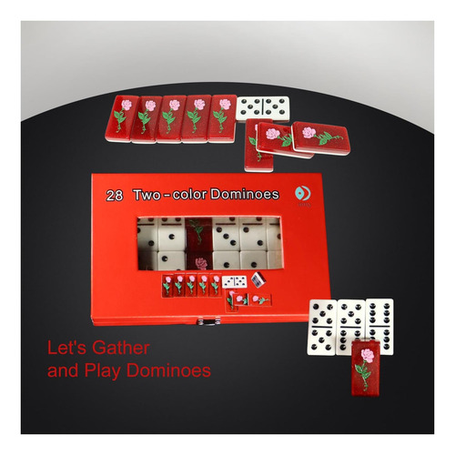 Idtq Double Six Dominoes, 28 Juegos De Color De Color De De