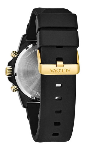 Imagen 2 de 7 de 98b278 Reloj Bulova Marine Star Negro/dorado