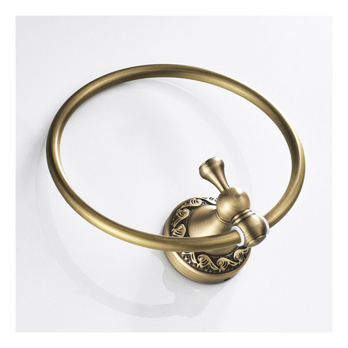Anillo Para Toallas De Latón Antiguo Estilo Europeo Vintage
