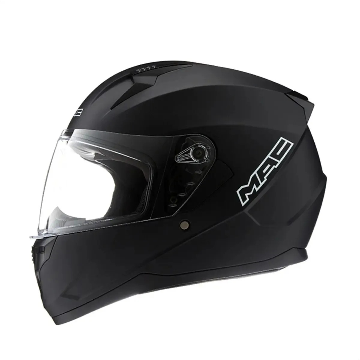 Casco Moto Mac M67 Bass Integral Negro Mate Diseño Sólido Tamaño Del Casco S