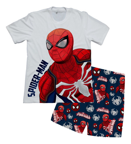 Pijama Niño Superheroes Hombre Araña Capitan America