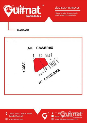 Imagen 10 de 15 de Gran Esquina De 549.93m2. Con Salida A 3 Calles! Caseros, Trole Y Chiclana, Se Toman M2!