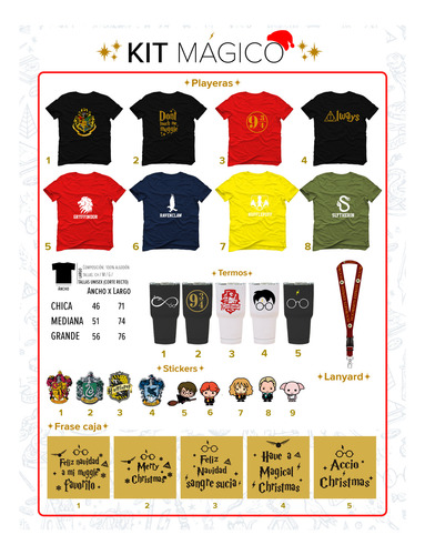 Kit Harry Potter Hp Navideño Navidad Regalo