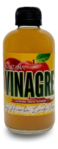 Vinagre De Sidra De Manzana Con Madre By Hierba Linda Vegan 