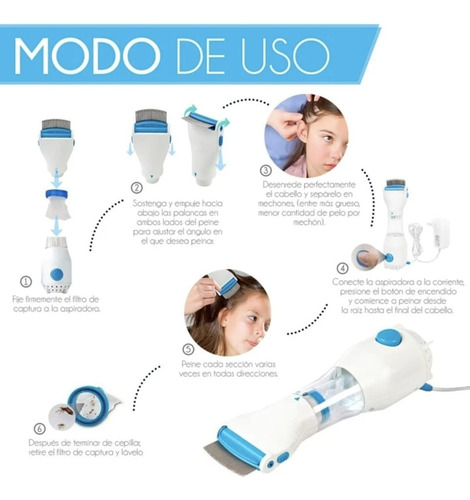 Cepillo O Maquina Aspiradora Quita Piojos Mata Y Elimina Aleatorio