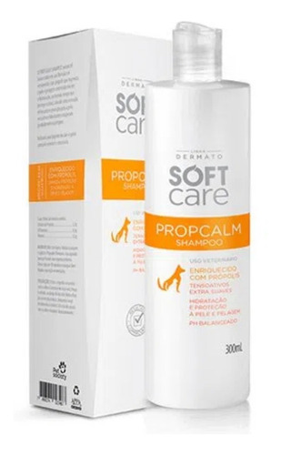 Shampoo Soft Care Propcalm 300ml Dermatite Alergia Fragrância Neutro