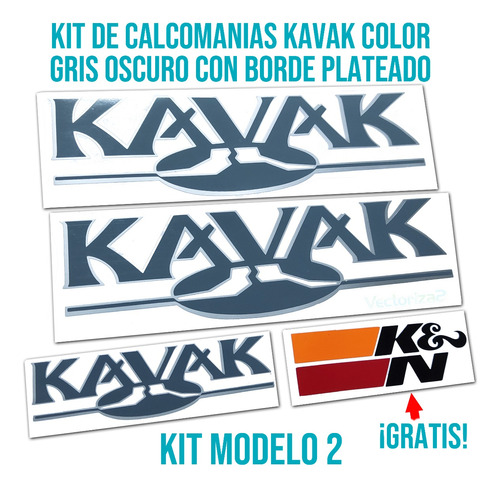 Kit 3 Calcomanias Hilux Kavak Diseño Original