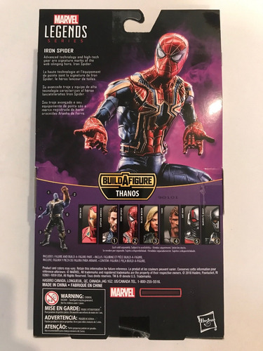 Iron Spider Man Marvel Legends Infinity War Thanos Baf Hasbr (Usado)