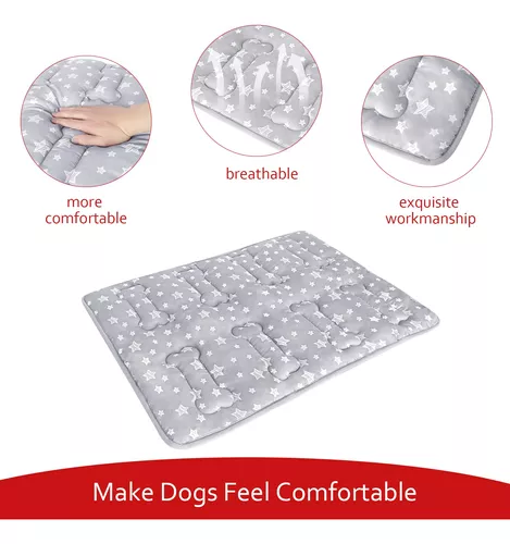 Tapete para jaula de perro (42 x 28 pulgadas), tapete suave para cama de  perro con bonitos estampados, almohadilla personalizada, parte inferior