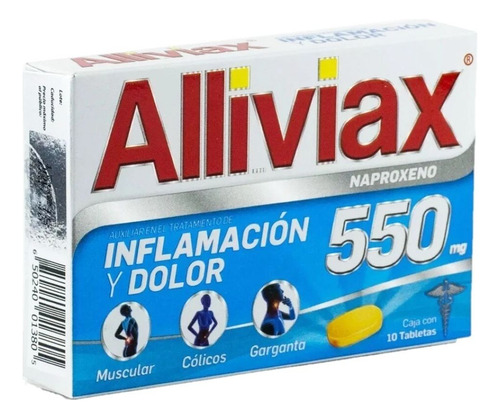 Alliviax 550 Mg Caja Con 10 Tabletas