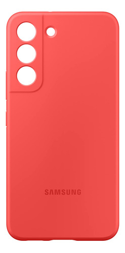 Funda Original De Silicona Para Samsung S22 Coral 