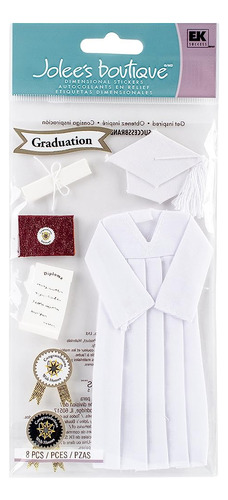 ~? Jolee's Boutique Cap And Gown Stickers White