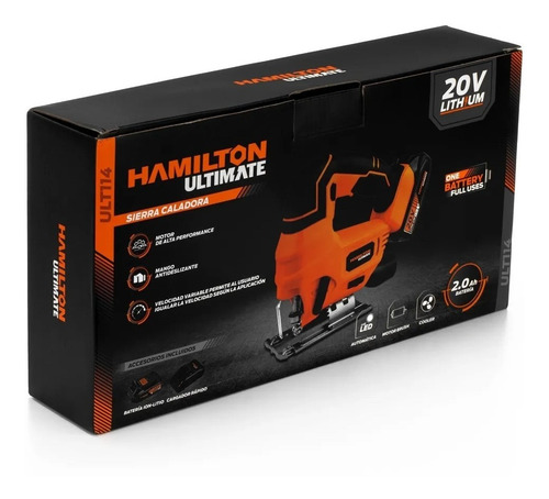 Sierra Caladora Bateria Litio 20v 4a Heavy Hamilton Garantia