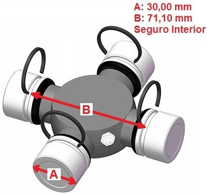 Cruceta 30.00mm 06 Mitsubishi L200 Sportero 2006-2017