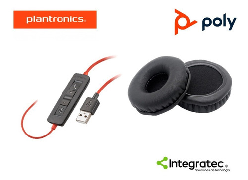 Headset Diadema Plantronics C3220 C320 Biaural Gtia 2 Años
