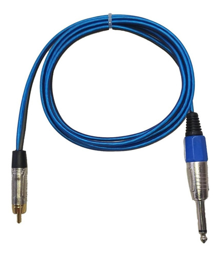 Cable Tattoo Rca Premium Tatuajes Tatuar Azul Y Plata