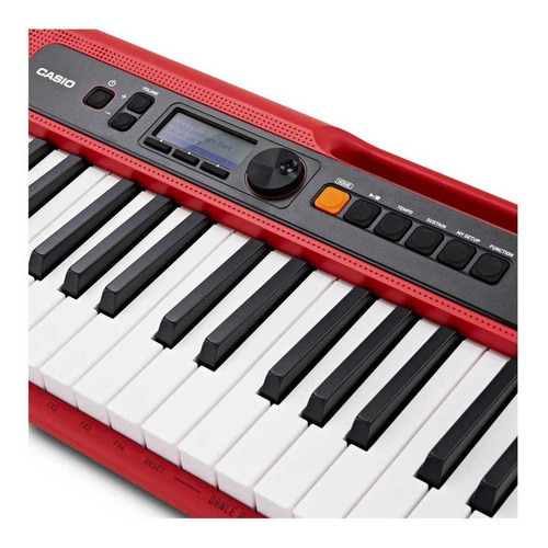 Imagem 2 de 7 de Teclado musical Casio Casiotone CT-S200 61 teclas vermelho