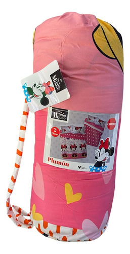 Pack Plumon Relleno + Sabana Mf 2 Pl Minnie Living